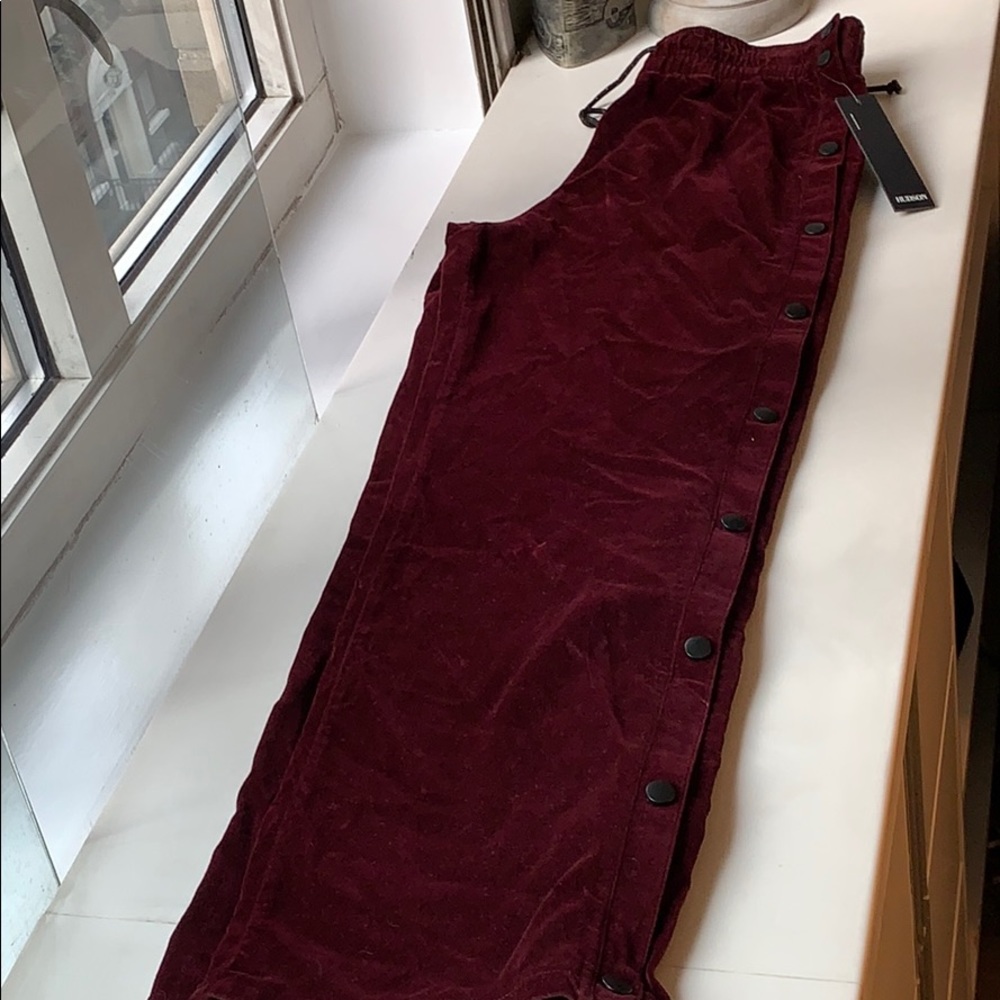 Hudson Crushed Velvet Track Pants